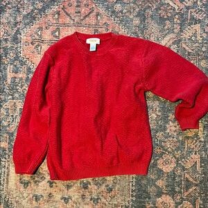 Vibrant Red Crewneck Sweater
